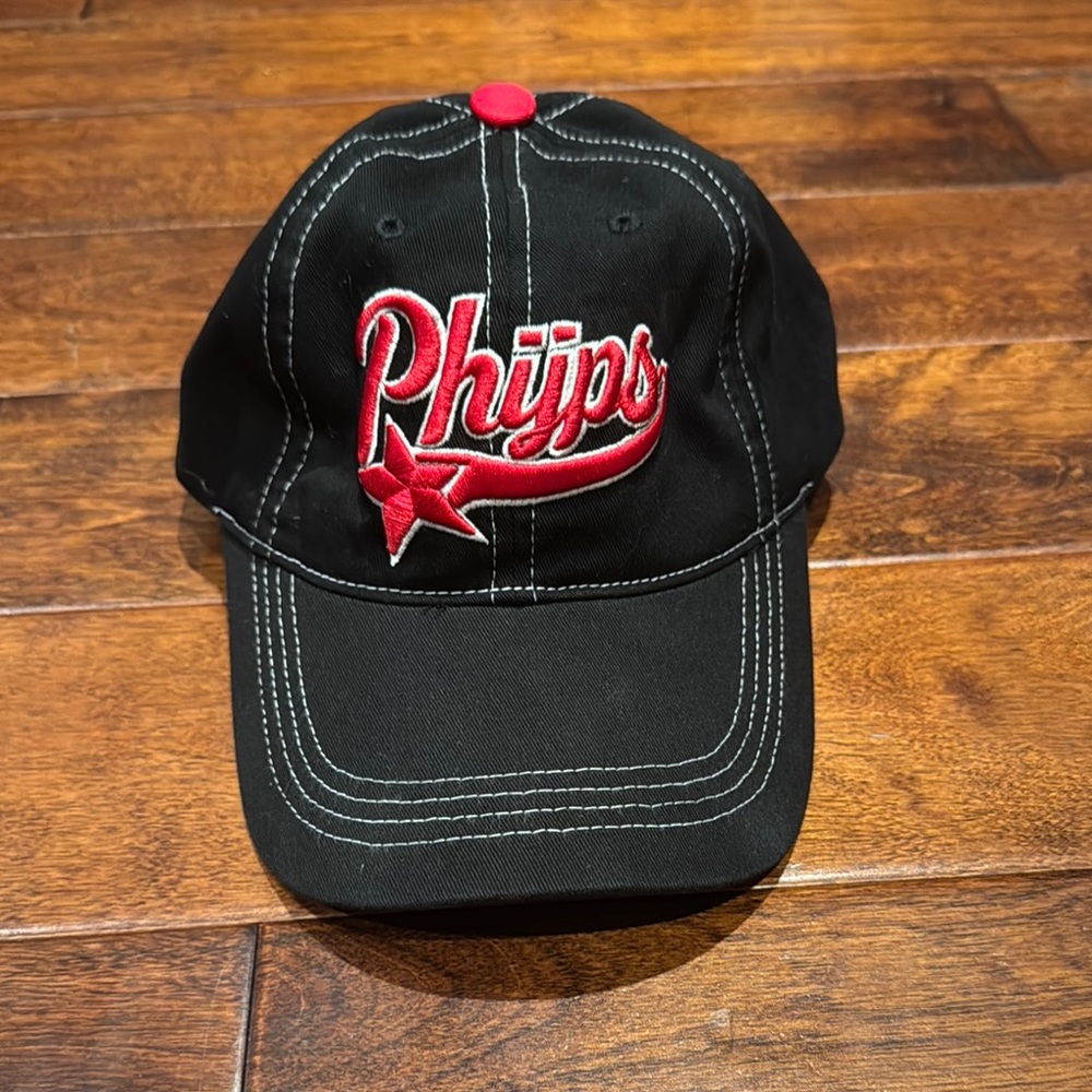 Korean Brand Black/Red Phyps Baseball Hat